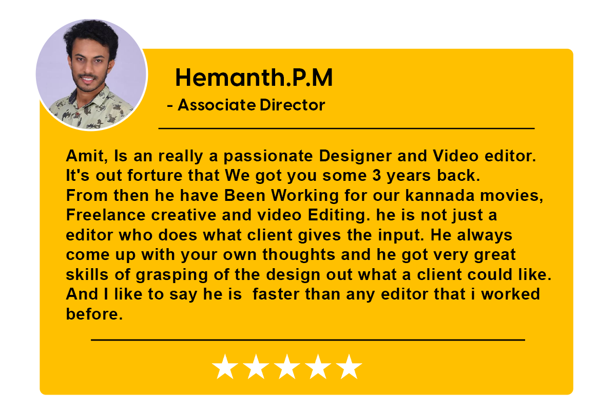 hemanth testimonial